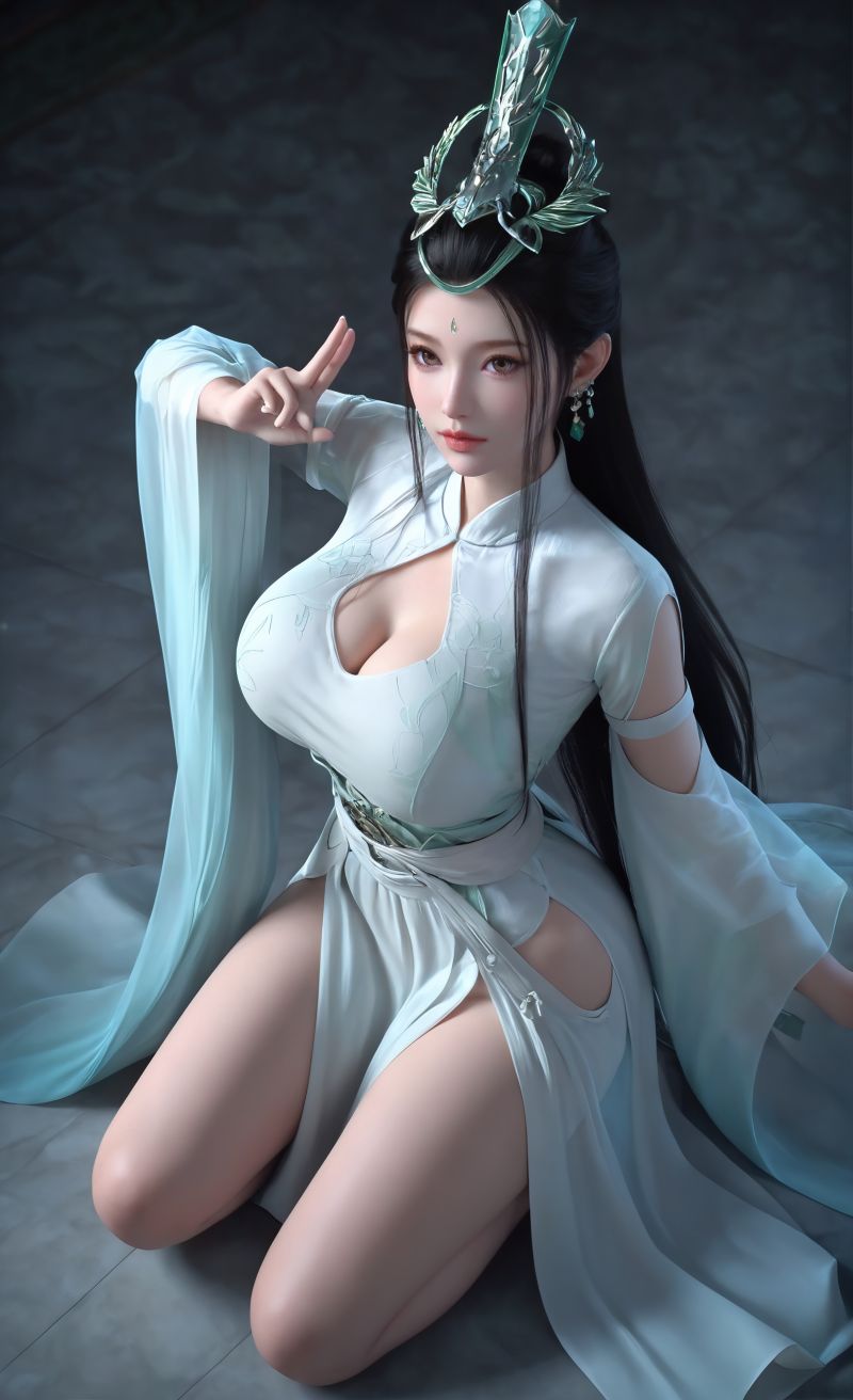 3023-墨迹-AI绘画大神国漫女神图包合集[12套-7.96G]