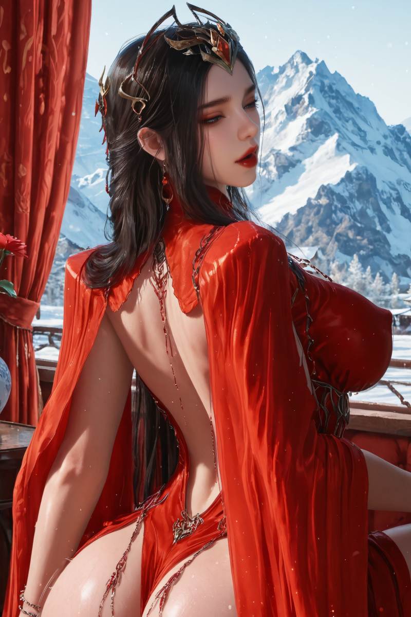 3028-Huachen-AI绘画大神国漫女神图包合集[10套-4.89G]