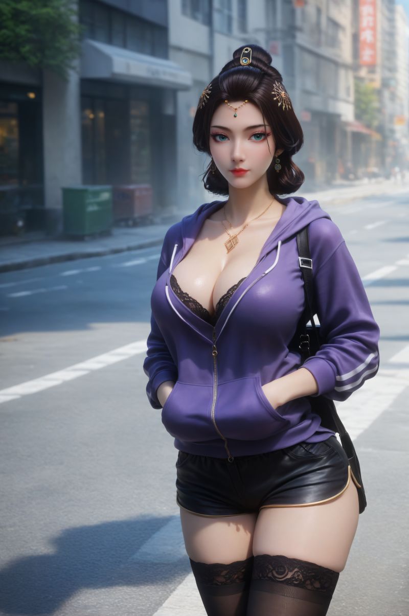 3025-呼呼-AI绘画大神国漫女神图包合集[13套-7G]