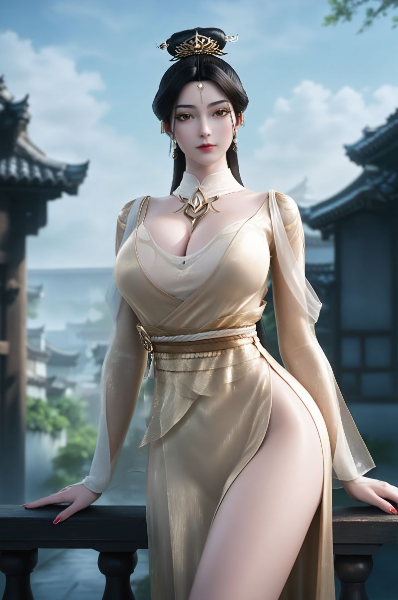 3025-呼呼-AI绘画大神国漫女神图包合集[21套-11.5G] - 全文